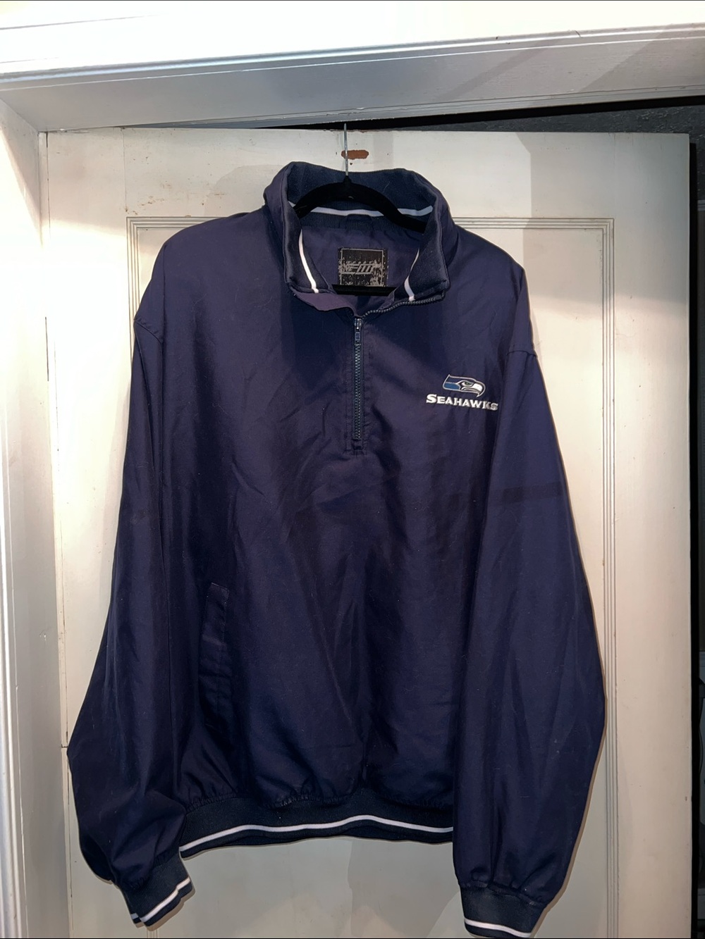 Y2K vintage Seattle Seahawks windbreaker pullover 1/4 zip G-3 Xl